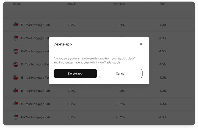 How to delete an app